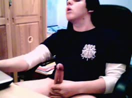 Emo boy self suck and jerk